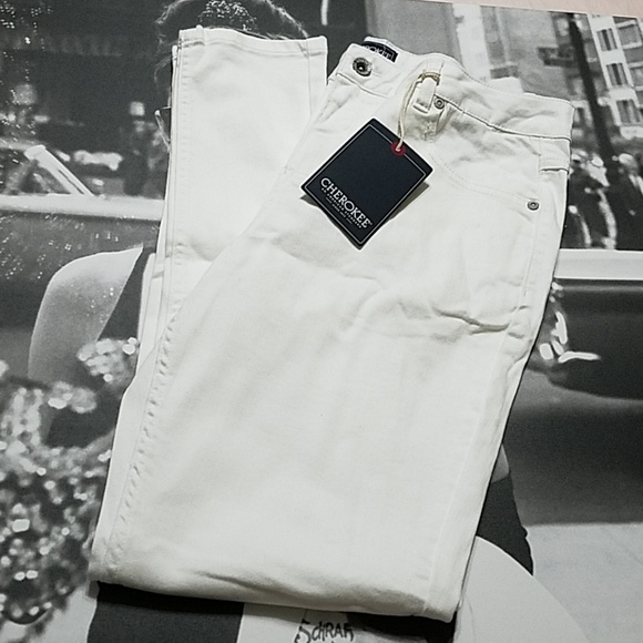 NWT! CHEROKEE HERITAGE WHITE JEANS - Picture 6 of 8